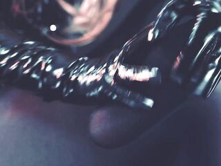 Snatch Play Fascinating mother I'd like to fuck likes nylons and PVC fetish garments!