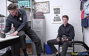 LP officer spending a boring day on a big cock at work