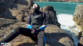 Triple Wetsuit Layer Fetish: Vibrator Cum Play in Full Neoprene - MOV