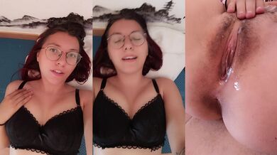 You watch me lick my wet pussy after he fucks our cheating wife