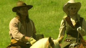 erotic outdoor fuck with Russian cowgirl