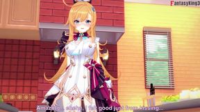 Escoffier POV Blowjob and Sex on the Kitchen - Genshin Impact