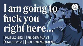 Male Dom Fucks You in a Public Bathroom &ndash_ Dirty Talk &amp_ JOI for Women &ndash_ ASMR Audio Porn &ndash_ Erotic Audio Roleplay for Women