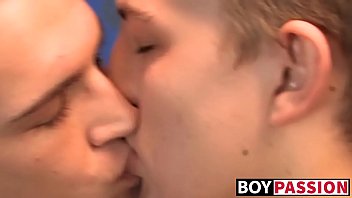 Blonde twink Dylan Chambers banged and cum sprayed himself