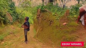 our lady the queen of forest fuck with a stranger and she enjoying what she missed for a long time