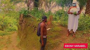 our lady the queen of forest fuck with a stranger and she enjoying what she missed for a long time