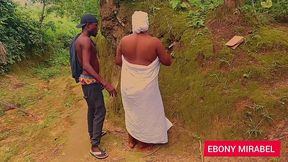 our lady the queen of forest fuck with a stranger and she enjoying what she missed for a long time