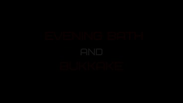 Evening Bath and Bukkake - Real Sex of Mari Latexa and Simon Latexa