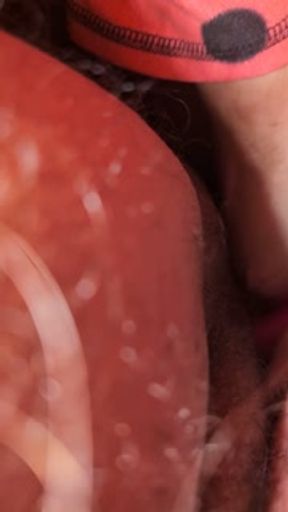 Ftm gets tdick edged by submissive baby girl squirt dripping off face
