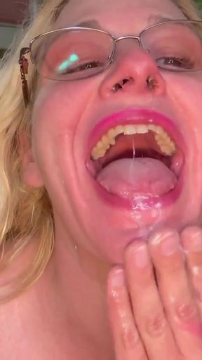 Captivating moment from "Dirty Pussy to mouth, spit, squirt on my face"