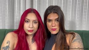 INTERRACIAL EXTREME DEEP, WET AND HOT KISS WITH NEW GIRLS - VOL# - NEW TOP GIRLS GRAZIELLE AND GIOVANNA - NEW MR AUG 2024 - CLIP 1