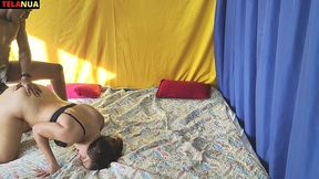 marido saiu de casa deixou a camera ligada quando chegou so viu o tamanho do chifre que tinha levado