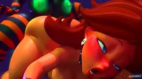 Voluptuous Anime Beauty Ravished by Massive Load in Hot Steaming creampie Action