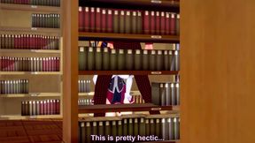 Akeno Gives Me a Blowjob in a Public Library - Dxd Ntr Madness Series