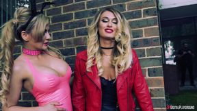Blonde Temptress Ignites Horror Passion in Outdoor Intense Play