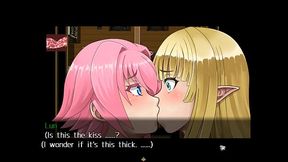 You Can'_t Corrupt Me! Naive Elf [ TABOO Hentai Game ] Ep.3 first lesbian kiss and huge milking tits !