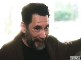 Black Avery Jane and her bf was caught having sex by the abode caretaker. To avoid trouble that babe lets him join and have 'em screw her all at one time