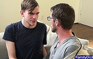 Cute twink gets homesick and gets anal fucked by old stepuncle