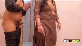 Punjabi Jatti dominates Bihari dude's orgasmic needs in bathroom bondage, then disciplines his sinful acts