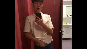 Hot Teen Jerks Off His 23cm Hard cock in Front of Mirror – DreamBoy 18+