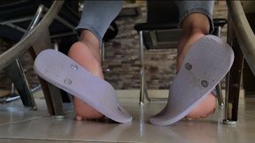 Shoeplay and Barefoot Show in Flip Flops by Alicia PART 1