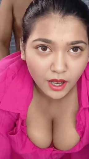 Indian Beautiful Huge Boobs Bhabhi Fucked in Kitchen with Devar