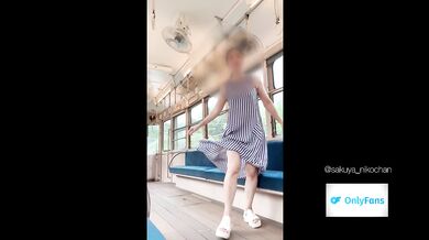 Cute Asian Summer Dress Public Tease Gushes Hot Spring POV Solo