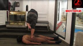 HEAVY BAREFOOT TRAMPLING