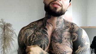 Colossal Black tattoo masturbating Part 2