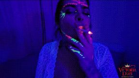 NEON MISTRESS: SPIT & SMOKE SEDUCTION - BY VICTORIA DIAS - FULL VERSION IN FULL HD - NEW OCTOBER 2025