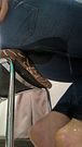 Watching from below as I wet my jeans.