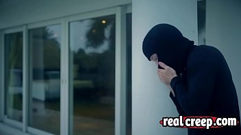 Blonde slut Marsha May fucking creep bedroom
