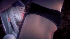 futa sofia valmet is fucking koko hekmatyar standing up - jormungand hentai parody