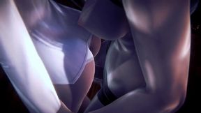 futa sofia valmet is fucking koko hekmatyar standing up - jormungand hentai parody