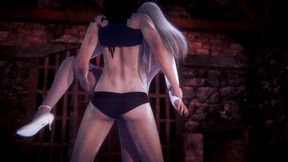 futa sofia valmet is fucking koko hekmatyar standing up - jormungand hentai parody