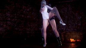 futa sofia valmet is fucking koko hekmatyar standing up - jormungand hentai parody
