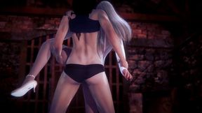 futa sofia valmet is fucking koko hekmatyar standing up - jormungand hentai parody