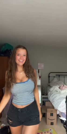 Big-titted teen cutey gets fucked