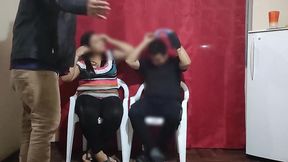 le pagamos 100 $ a una pareja de casada para jugar el juego del test a ver si adivina que tienen en su boca la chica le poner los cuerno con el modelo del juego terminan follando parte 2/2