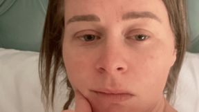 Amateur dirty talk degredation and face slapping
