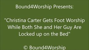 Christina Carter and Her Guy are Both Bound During Foot Worship - HD