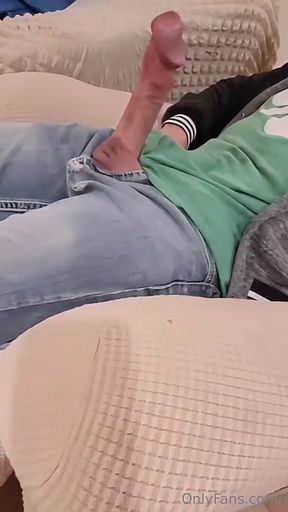 Big Cock No Hands Jacket Cumshot