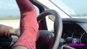 In the Car Playing with My Husband