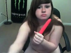 Chubby Cutie Masturbates In Her Room