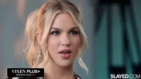 Blonde bombshells in lustful action