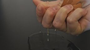 Slow Egg Crush - Shell Crack & Thick Wet Texture (Close-Up Sound)