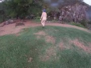 Thunderstorm Outdoor Nude Adventures - Double Cumshot