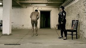 Dominatrix Mistress April - exercise in the prison yard