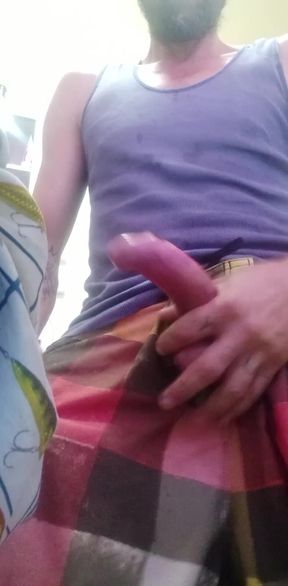 Jerking off my 8 and a half inch cock