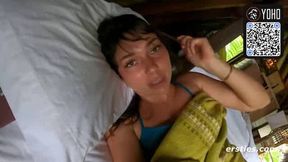 Oiled German brown-haired wanks alone
